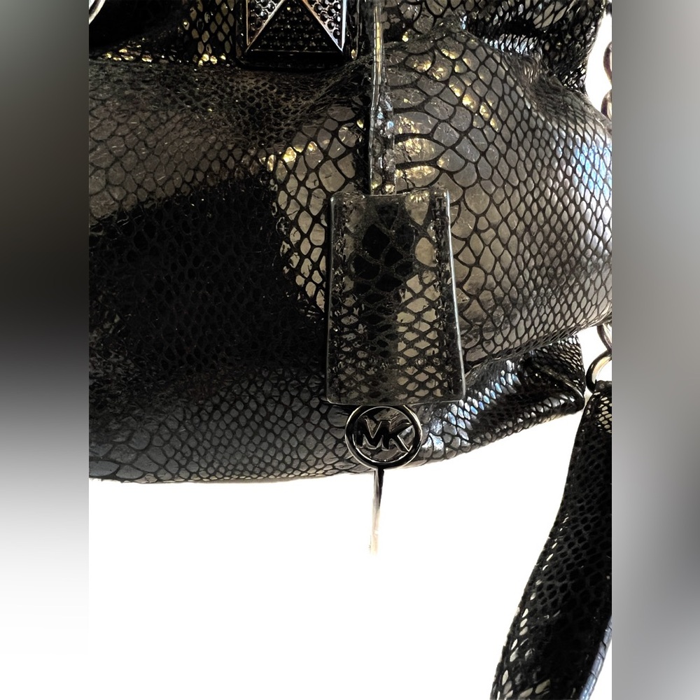 Michael Kors Black Python Hamilton Bag - image 6